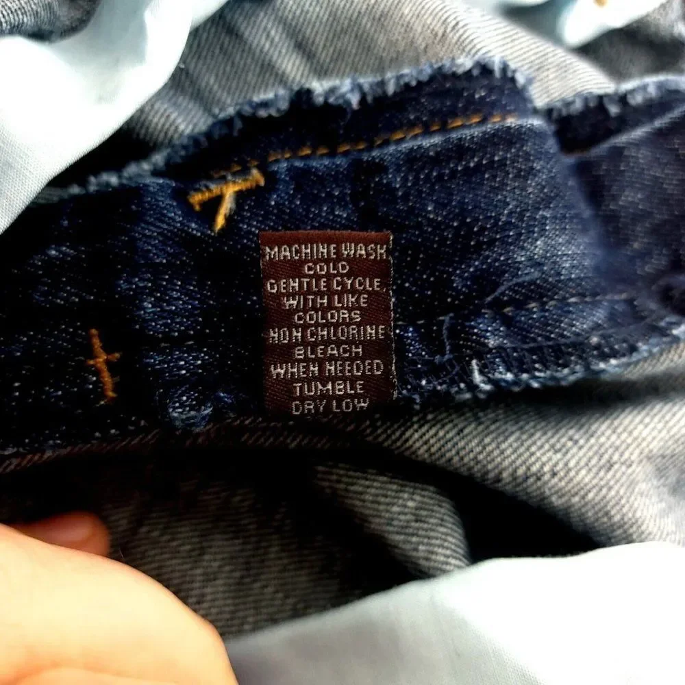 Bill‎ Blass Blue Denim Whiskering Stone Wash Mid Rise Jeans 38/32